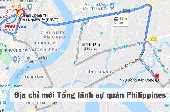 địa chỉ mới tổng lãnh sự quán Philippines tại TPHCM 