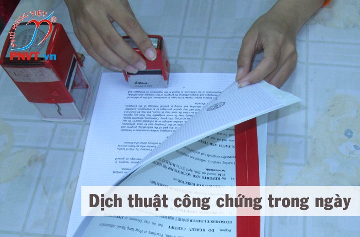 dịch thuật công chứng