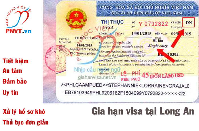 gia hạn visa tại long an
