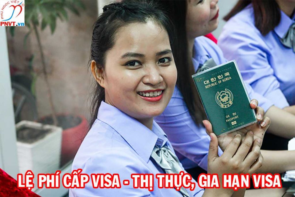 lệ phí cấp visa, gia hạn visa